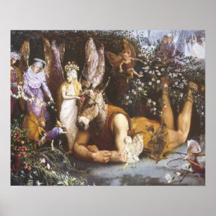 Titania and Bottom,Midsummer Night's Dream  Poster
