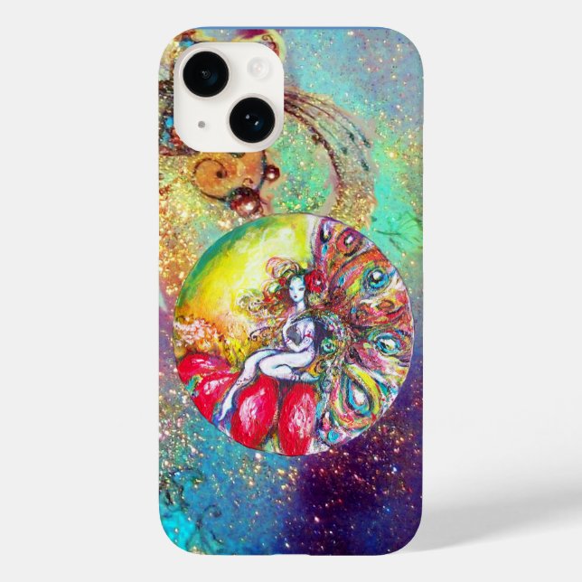 TITANIA / MAGIC BUTTERFLY PLANT IN GOLD SPARKLES Case-Mate iPhone CASE (Back)