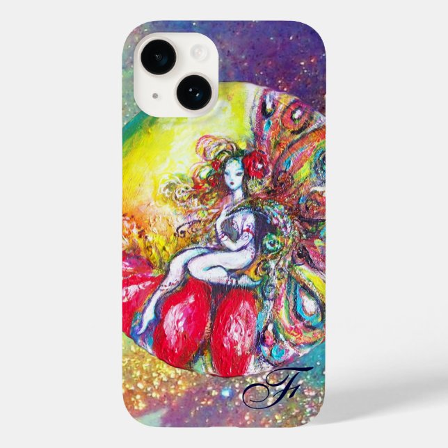 TITANIA SITTING ON A RED FLOWER Case-Mate iPhone CASE (Back)