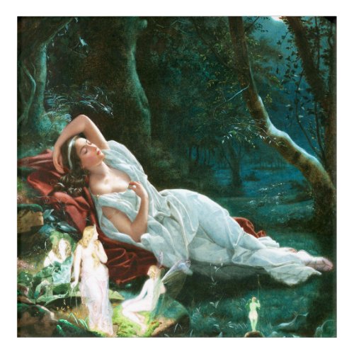 Titania Sleeping in the Moonlight _ Simmons Art