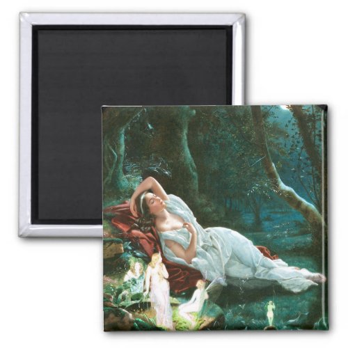 Titania Sleeping in the Moonlight _ Simmons Art Magnet