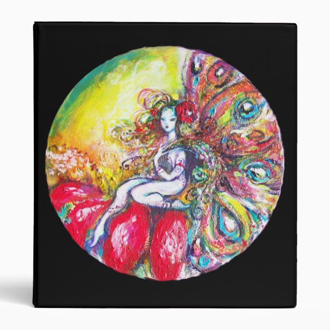 TITANIA yellow red  blue black 3 Ring Binder (Front)
