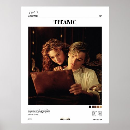 Titanic 1997 Minimalist Alternative Poster