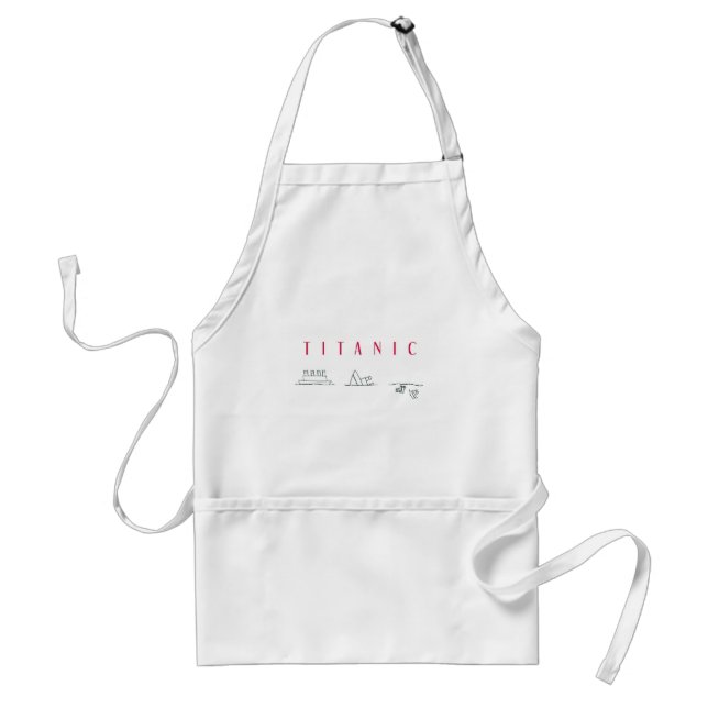 Titanic Adult Apron (Front)