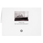 Titanic at Sea Cards (Back Horizontal)