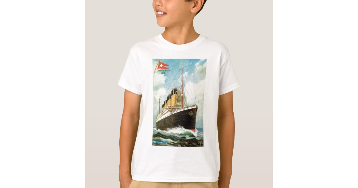 Titanic at Sea Kids T T-Shirt | Zazzle