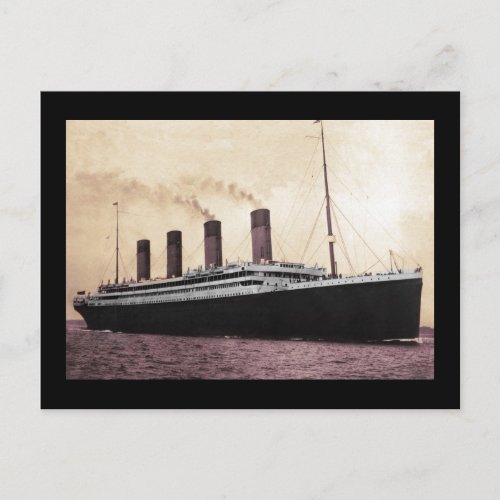 Titanic at Sea Postcard
