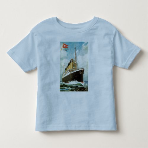 Titanic at Sea Toddler Ringer T Toddler T_shirt