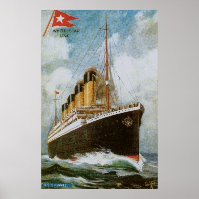Titanic at Sea (w/o border) Poster (Front)