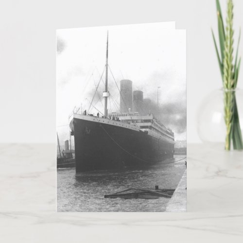 Titanic at the docks of Southampton Card