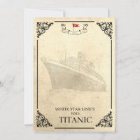 Set of 2 Luggage Tags Featuring the Titanic Retro Travel 