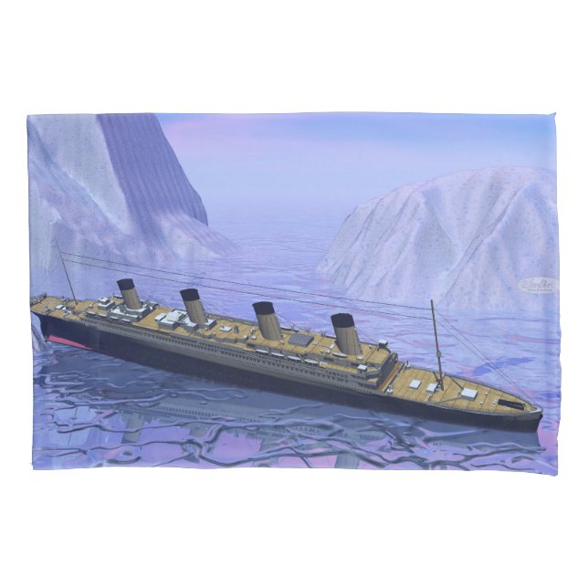 Titanic boat sinking - 3D render Pillow Case (Front)