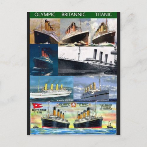 titanicbritanicolympicsisters T_Shirt Postcard