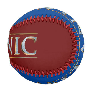 Titanic Burgundy and Blue Baseball