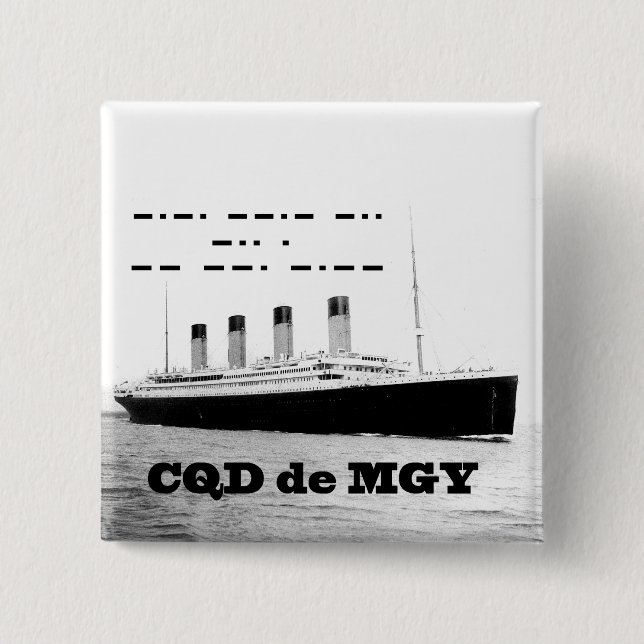 Titanic CQD de MGY Wireless Distress Signal Button (Front)