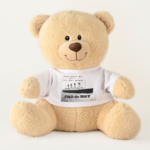 Titanic CQD de MGY Wireless Distress Signal Teddy Bear