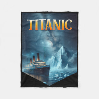 Titanic Cruise Ship Iceberg 1912 Rms Voyage Men Wo Fleece Blanket