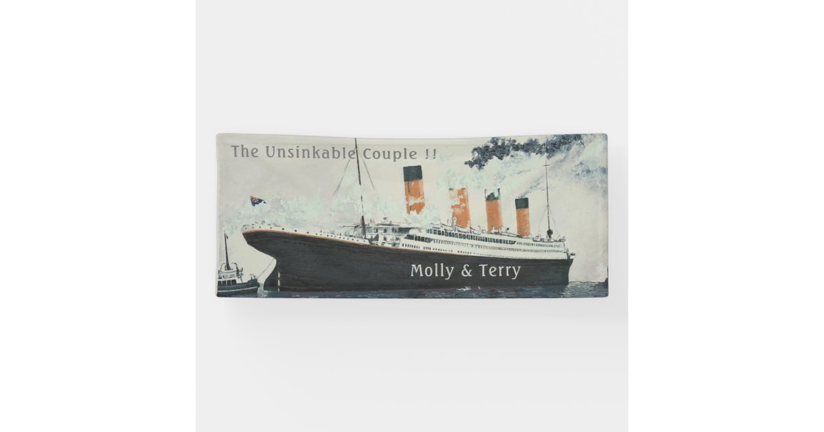 Titanic Customizable Banner | Zazzle