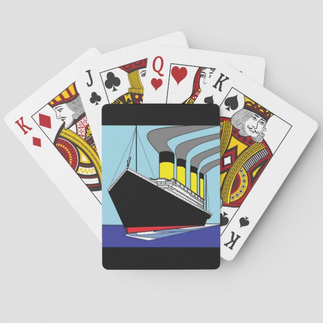 Titanic deck poker cards (Back)