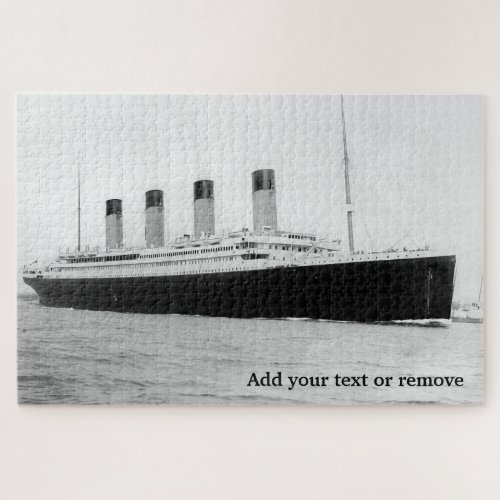 Titanic departing Southampton on April 10 1912 Jigsaw Puzzle