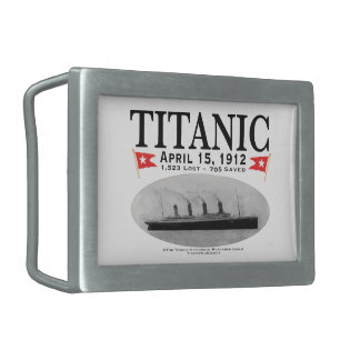 Titanic Ghost Ship Belt Buckle (white)