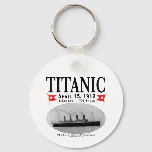 Titanic Ghost Ship Keychain white