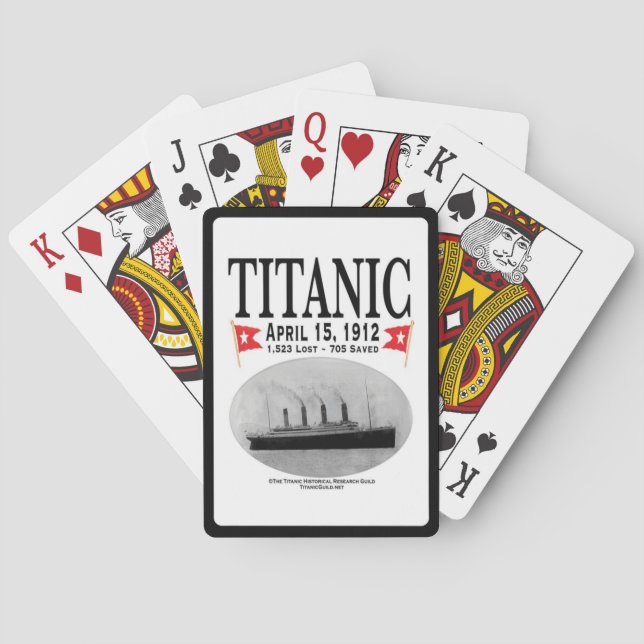 Titanic Ghost Ship Playing Cards (white) (Back)