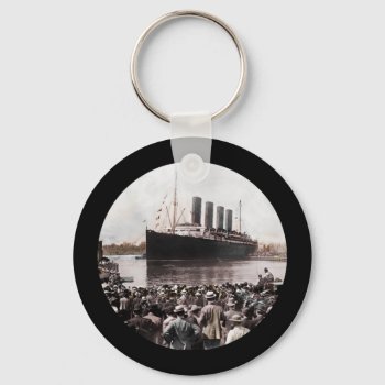 Titanic Leaving Southhampton Keychain by hermoines at Zazzle