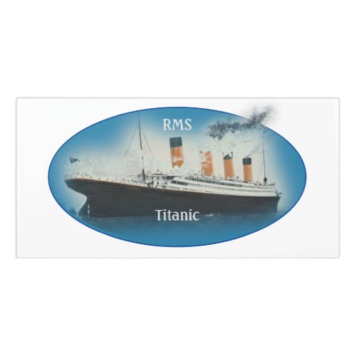 Titanic Maritime Blue RMS White Star Line Ship Door Sign