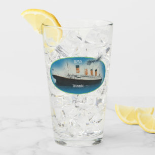 Titanic Maritime Lime White Star Line Ship Glass