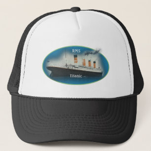 Titanic Maritime Lime White Star Line Ship Trucker Hat