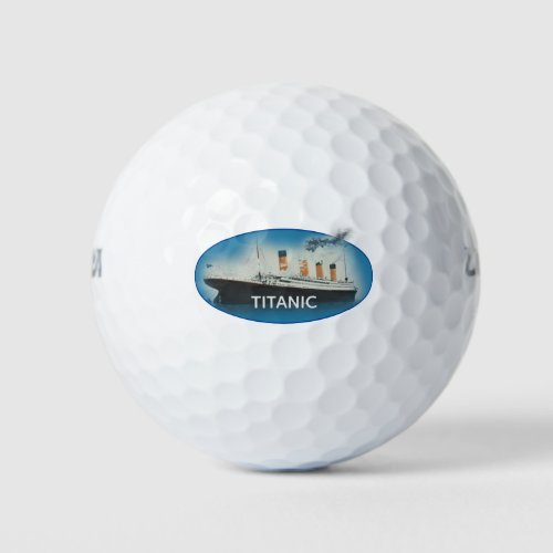 Titanic Maritime White Star Line Ship Golf Balls