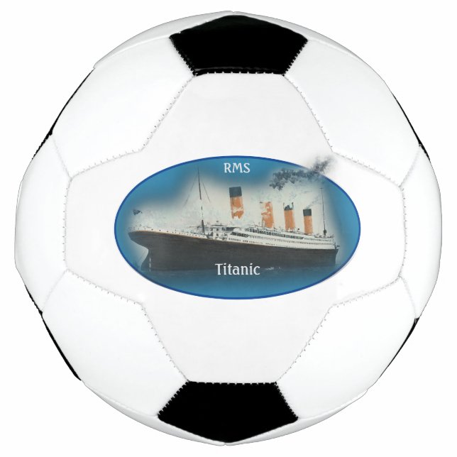 Titanic Maritime White Star Line Ship Soccer Ball (Front)