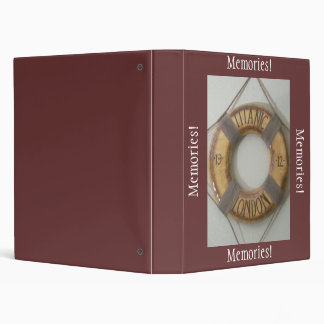 Titanic, Memories Binder- For photos or scrapbooki Binder