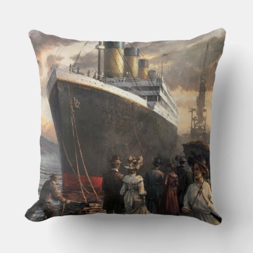 Titanic Mystery Throw Pillow 