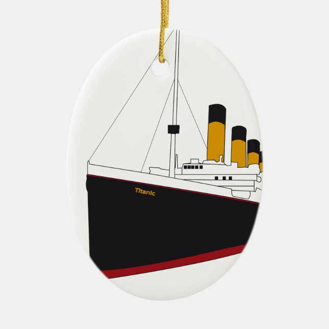 titanic original ceramic ornament (Front)
