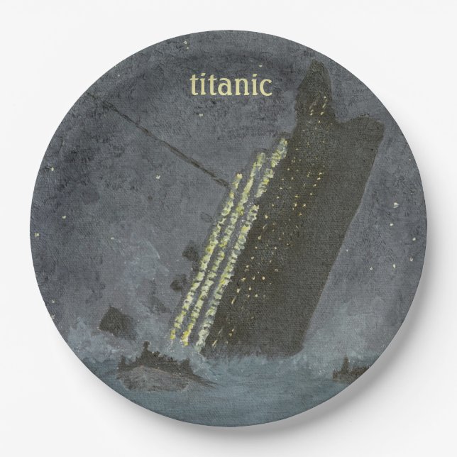 TITANIC Party Paper Plates (Front)