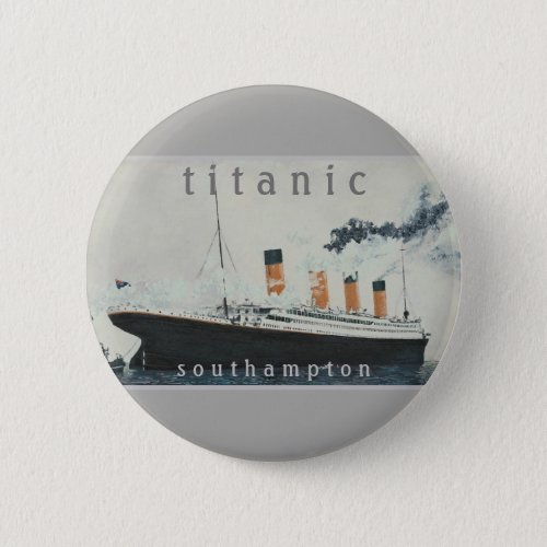 TITANIC Party Vintage White Star Line Ship Button