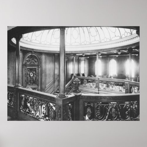 Titanic Photo Grand Staircase Dome Skylight Poster