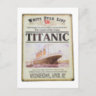 Titanic poster postcard