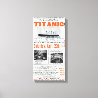 Titanic Queen Of The Ocean - White Star Line Canvas Print
