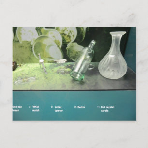 Titanic Salvaged Items Postcard