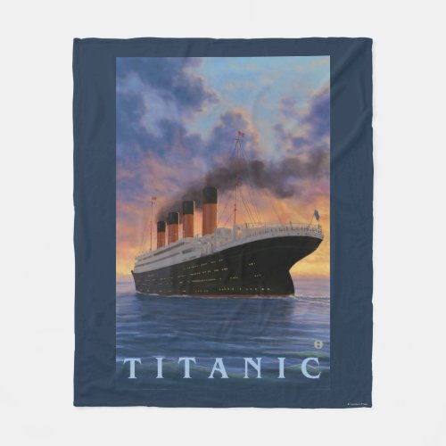 Titanic SceneWhite Star Line Fleece Blanket