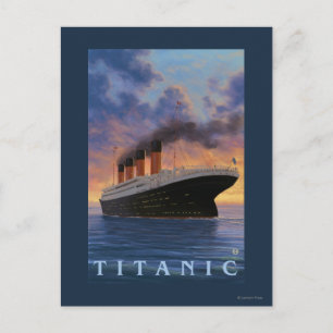 Titanic SceneWhite Star Line Postcard
