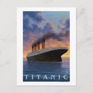 Titanic SceneWhite Star Line Postcard
