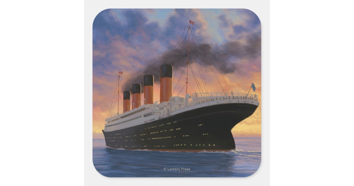 White Star Luggage Stickers, Titanic Museum Store