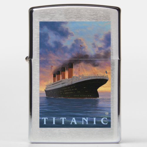 Titanic SceneWhite Star Line Zippo Lighter