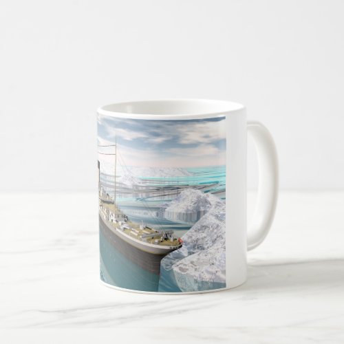 Titanic ship _ 3D render Coffee Mug