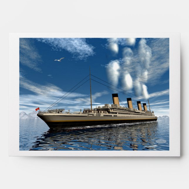 Titanic ship - 3D render Envelope (Front)