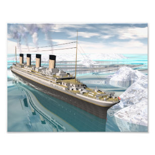 Titanic ship - 3D render Photo Print